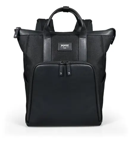PORT DESIGNS Muse Signature ECO 16" schwarzer Damen-Laptop-Rucksack / 17 l / R-PET / mit Tasche