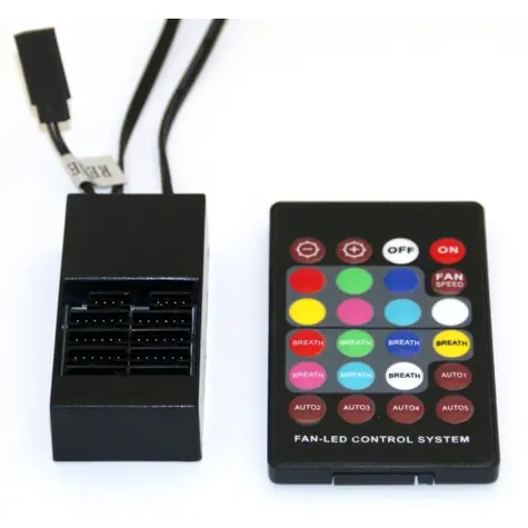 Eurocase RGB-Lüftersteuerung / Controller / Platine + Fernbedienung