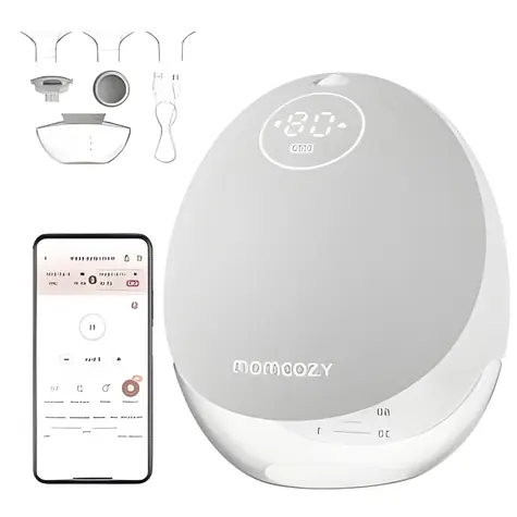 Momcozy M9 grau / Elektrische Milchpumpe / 150 ml / 15 Stufen / USB-C