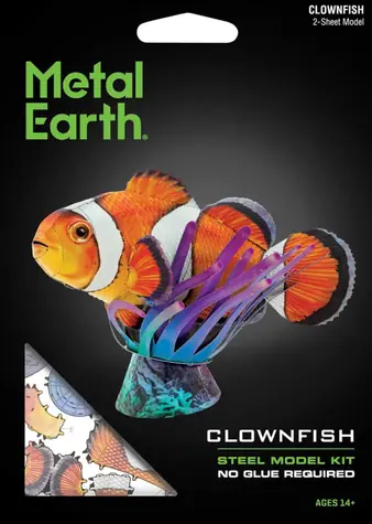 Metal Earth 3D-Puzzle Clownfisch / Stahlmodell / 8,1 x 4,1 x 6,1 cm