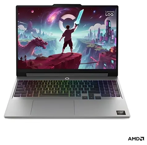 Lenovo LOQ 15AHP11 grau / Notebook / 15,3" WUXGA / AMD RYZEN 7 250 / 16 GB / 512 GB SSD / RTX 5060 8 GB / Windows 11H