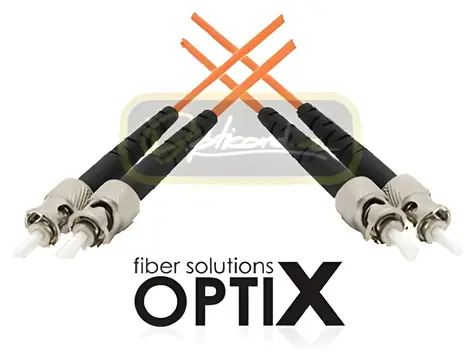 OPTIX ST-ST / Optisches Patchkabel / Multimode 50/125 OM2 / Duplex / Orange / 3 m