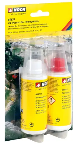 NOCH 2K Wassergel transparent / Skala: G, N, TT, H0 / Verarbeitungszeit 120 min / ab 14 Jahren