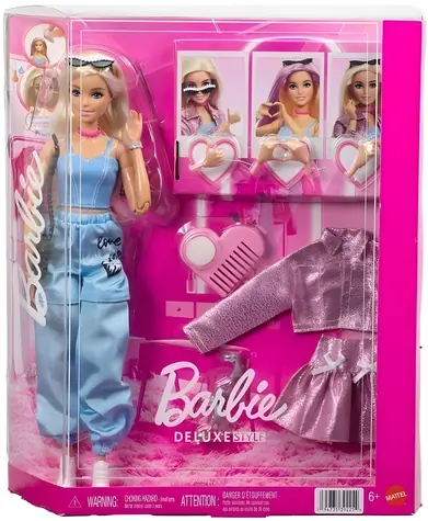 Mattel JNC61 Barbie Deluxe Style Puppe mit Kleidung und Accessoires / ab 6 Jahren