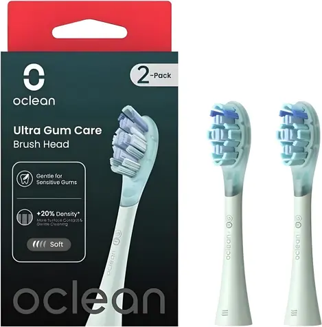 Oclean Ultra Zahnfleischpflege UG01 grün (2 Stück) / Ersatzköpfe für Oclean Zahnbürsten