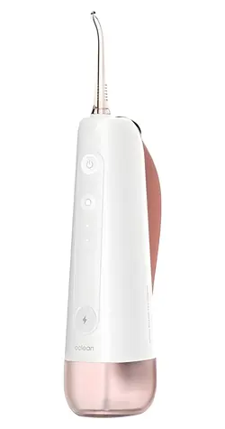 Oclean W10 weiß-rosa / Munddusche / batteriebetrieben / 2 Düsen