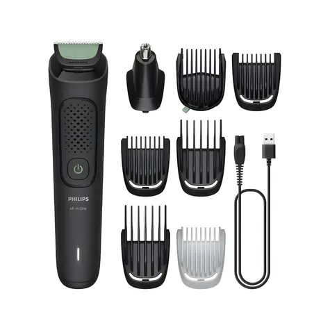 Philips Multigroom Serie 3000 MG3940/15 Schwarz / Trimmer / 8 in 1 / 70 Minuten Betriebsdauer