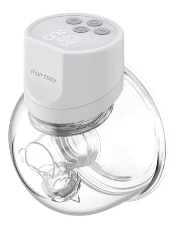 Momcozy S12 Pro weiß / Milchpumpe / elektrisch / Saug- und Stimulationsfunktion / 180 ml / LED-Anzeige