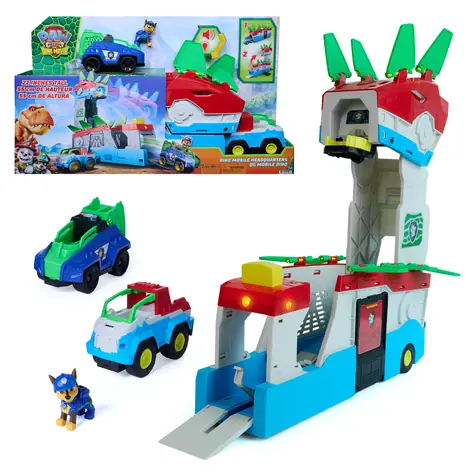 Spin Master Paw Patrol Dino Mobile Hauptquartier 2-in-1 / Spielset / Chase-Figur / 56 cm / ab 3 Jahren