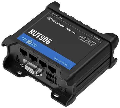 Teltonika RUT906 / Industrierouter / 4G (LTE) / Dual-SIM / WLAN / RS232 & RS485 / DIN-Schiene