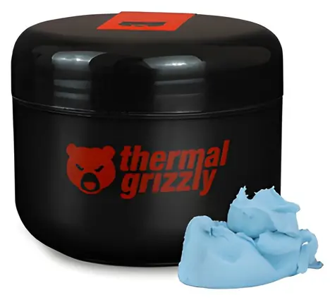 Thermal Grizzly TG Putty Advance 100 g blau / Nichtleitende Wärmeleitpaste / Füllstoff 0,2-3,0 mm