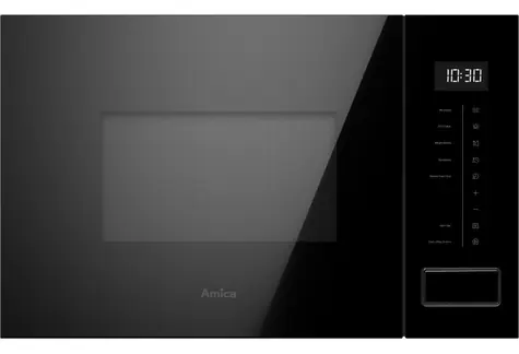 Amica AMMB20WE2SGB schwarz / Mikrowelle / Einbau / Grill / 20 l / 800 W