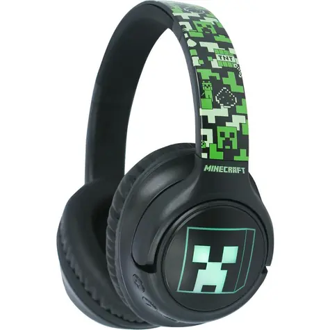 OTL Technologies Minecraft LED / Kabelloser Kinderkopfhörer / Mikrofon / Bluetooth 5.3