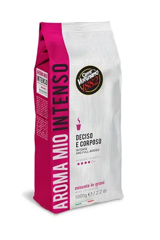 Vergnano Aroma Mio INTENSO 1 kg / Kaffeebohnen / 60 % Arabica & 40 % Robusta