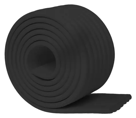 SIPO Kantenschutzband aus Schaumstoff für Möbel, schwarz / 2 m / Breite 75 mm