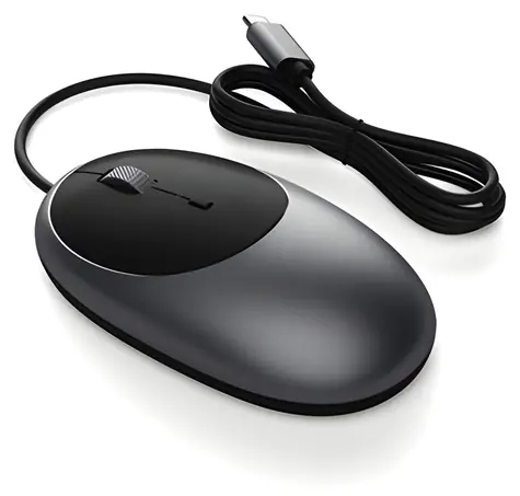 Satechi C1 Space Grau / Kabelgebundene Maus / USB-C