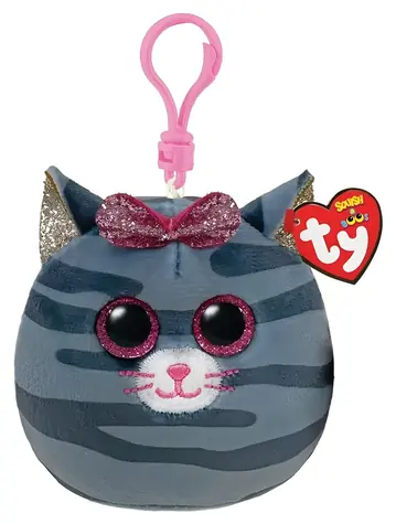 Ty Squishy Kiki Plüschkatze, grau / 8,5 cm