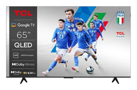65" TCL 65P7K Titanium / Fernseher / QLED / 4K UHD / Google TV / WLAN / DVB-T2/C/S2 / 20-W-Lautsprecher