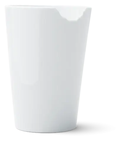 FIFTYEIGHT Becher mit Biss white / Mug