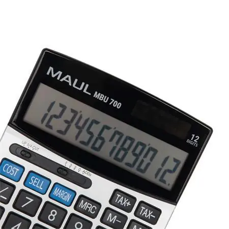 Maul MBU 700 schwarz / Tischrechner / 12-stellig