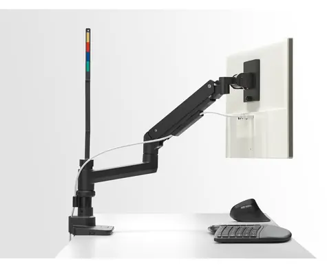 Kensington SmartFit Monitorarm / Monitorarm / bis zu 49 Zoll / Tragkraft 20 kg / VESA 75-300 / Gasfeder