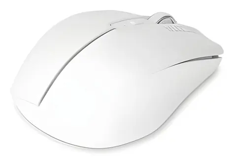 Dicota Notebook weiß / Kabellose Maus / Bluetooth + 2,4 GHz Funk / Akku / 1600 DPI / USB-C-Ladefunktion