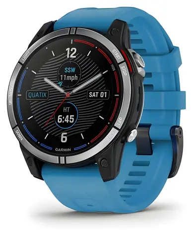 Garmin quatix 7 47 mm blau / Smartwatch / 1,3 Zoll / GPS / Bluetooth / WLAN / 10 ATM