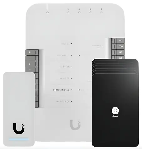 Ubiquiti UA-G2-SK schwarz, silber / Zutrittskontrollsystem / Türverteiler / G2-Lesegerät / 10x-Karte / PoE