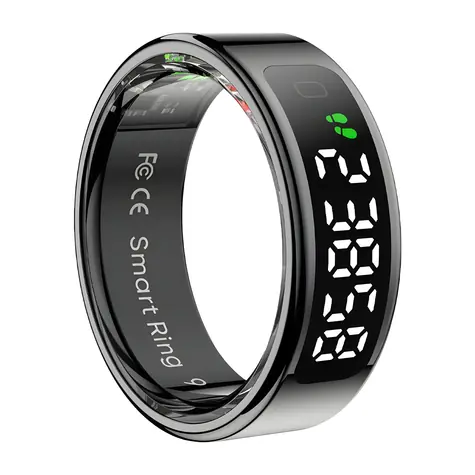 Colmi R12 Größe 12, schwarz / Smartring / Bluetooth 5.0 / 1 ATM