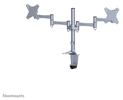 Neomounts FPMA-D1330DSILVER silber / Desktop-Monitorhalterung / für 2 Monitore / 10-27" / Tragkraft 9 kg