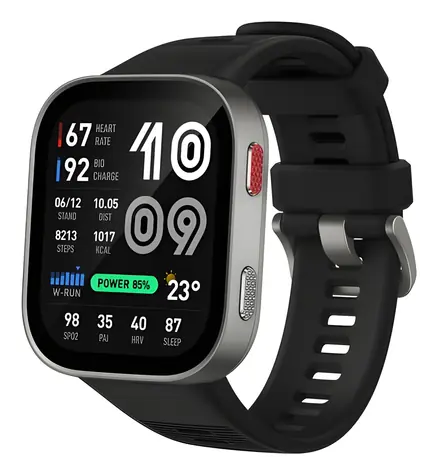 Amazfit Bip Max silber / Smartwatch / 2,07" AMOLED / GPS / BT 5.3