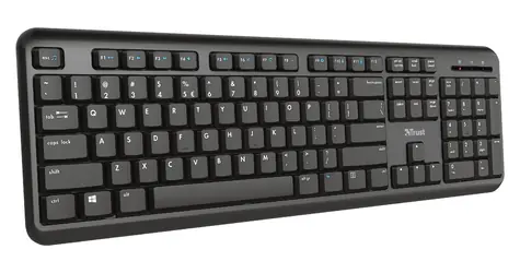 Trust TK-350 schwarz / Tastatur / DE-Layout / AAA-Batterie