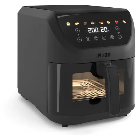 Princess SlimFry 182476 / Heißluftfritteuse / 8 l / 2000 W / 80-200 °C / 8 Programme