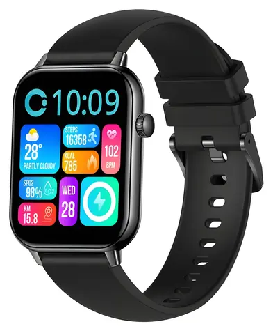 Colmi C28 schwarz / Smartwatch / AMOLED-Display / Bluetooth-Anrufe / über 100 Sportmodi