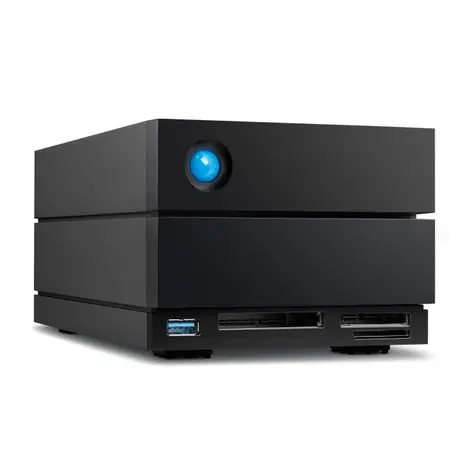 LaCie 2big Dock schwarz / Dockingstation mit Festplatte / 3,5" / Thunderbolt 3 / 20 TB / USB-C