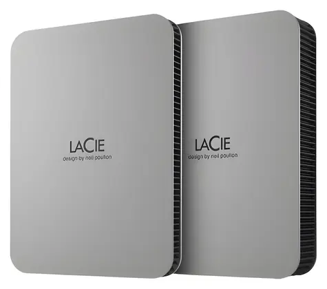LaCie Mobile Drive Secure grau / Externe Festplatte / 4 TB / 2,5" / USB-C 3.2 Gen 1
