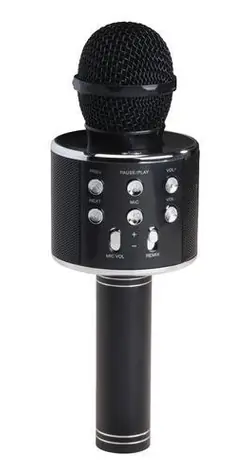 Denver KMS-20 schwarz / Karaoke-Mikrofon / Eingebauter Bluetooth-Lautsprecher