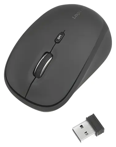LogiLink Funkmaus, schwarz / Maus / 2,4 GHz / 1600 DPI / 4 Tasten