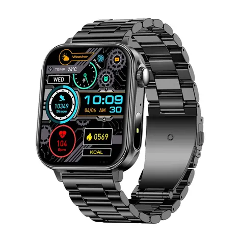 Colmi P80 schwarz / Smartwatch / 1,83-Zoll-Display / Bluetooth-Anrufe / IP67
