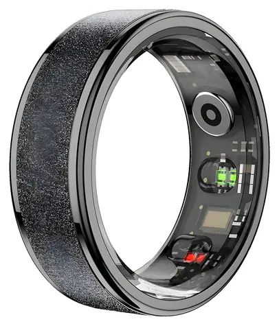 Colmi R10 Größe 7 Schwarz / Smart-Ring / Bluetooth 5.0 / 5 ATM / SpO2 / Schlafüberwachung