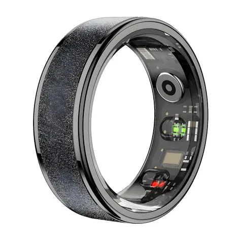 Colmi R10 Größe 12, schwarz / Smartring / Bluetooth 5.0 / 5 ATM / 21,6 mm