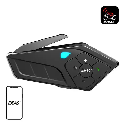 EJEAS E1PRO schwarz / Freisprech-Helmkopfhörer / Bluetooth 5.1 / IP67 / USB-C