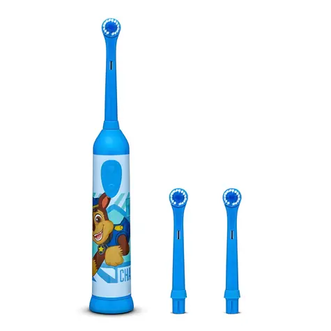 Paw Patrol Chase blau / Oszillierende Kinderzahnbürste / IPX4 / 2x AAA-Batterien / 3 Bürstenköpfe