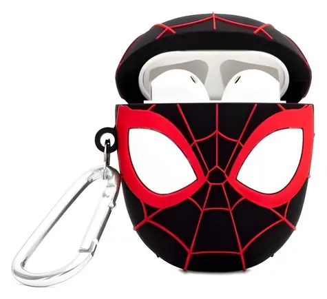 ThumbsUp! PowerSquad AirPods Hülle Miles Morales schwarz/rot / Hülle / Silikon / AirPods der 1. und 2. Generation