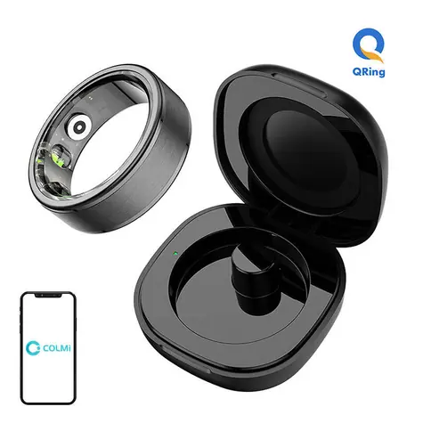 COLMi R03 Größe 9 (18,9 mm) schwarz / Smartring / Bluetooth 5.0 / 5 ATM
