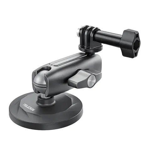 Telesin CMM-001 / Magnethalterung / für Sportkameras / 6 Neodym-Magnete / Zwei-Achsen-Gelenk / faltbar
