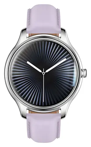 Colmi L28 silber-lila, lila Lederarmband / Smartwatch / AMOLED-Display / Bluetooth-Anrufe / IP68