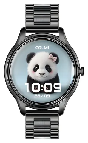 Colmi L28 schwarz, Stahlarmband / Smartwatch / AMOLED / Bluetooth-Anrufe / IP68