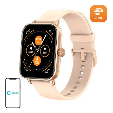 COLMi P81 Gold / Smartwatch / 1,9"-Display / SpO2-Messung / Blutdruckmessung / Bluetooth-Anrufe / IP68