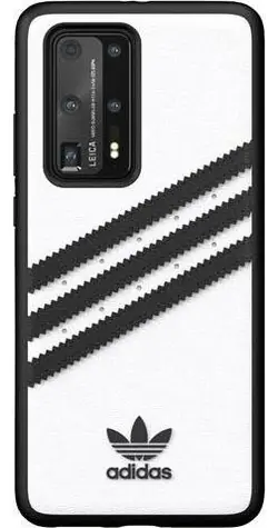 Adidas OR Schutzhülle für Huawei P40, schwarz/weiß / Hülle / PU-Leder